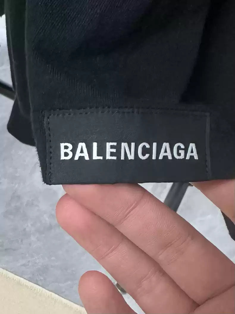 Balenciaga 23ss Washed Old Logo Tank Top Shoulderless
