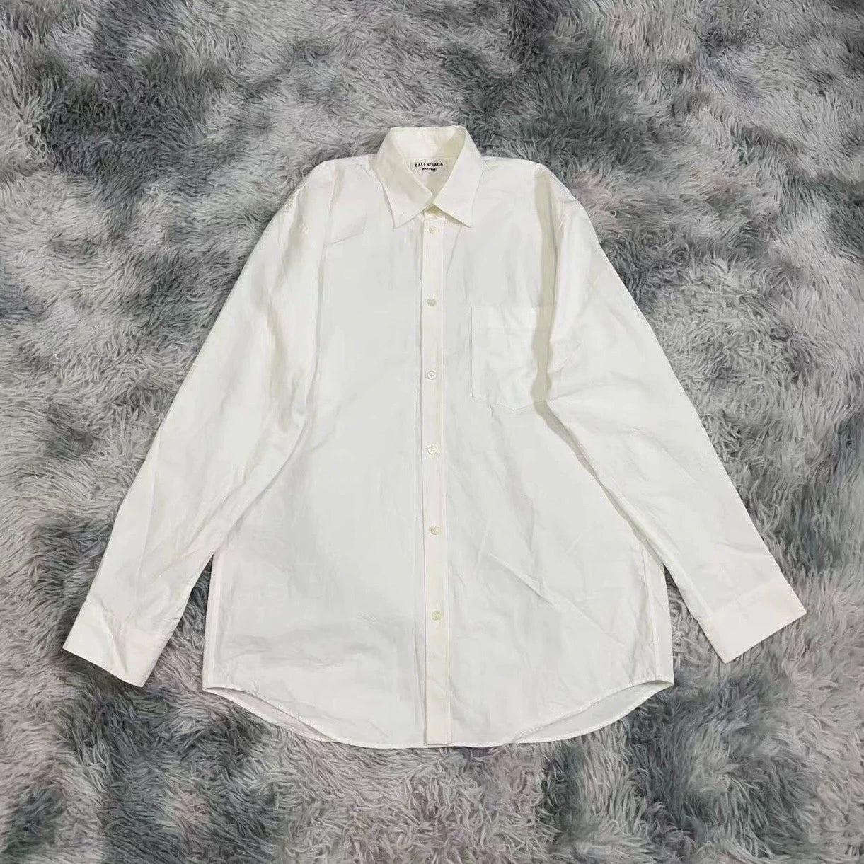 Balenciaga Letter Slogan Long Sleeve Shirt