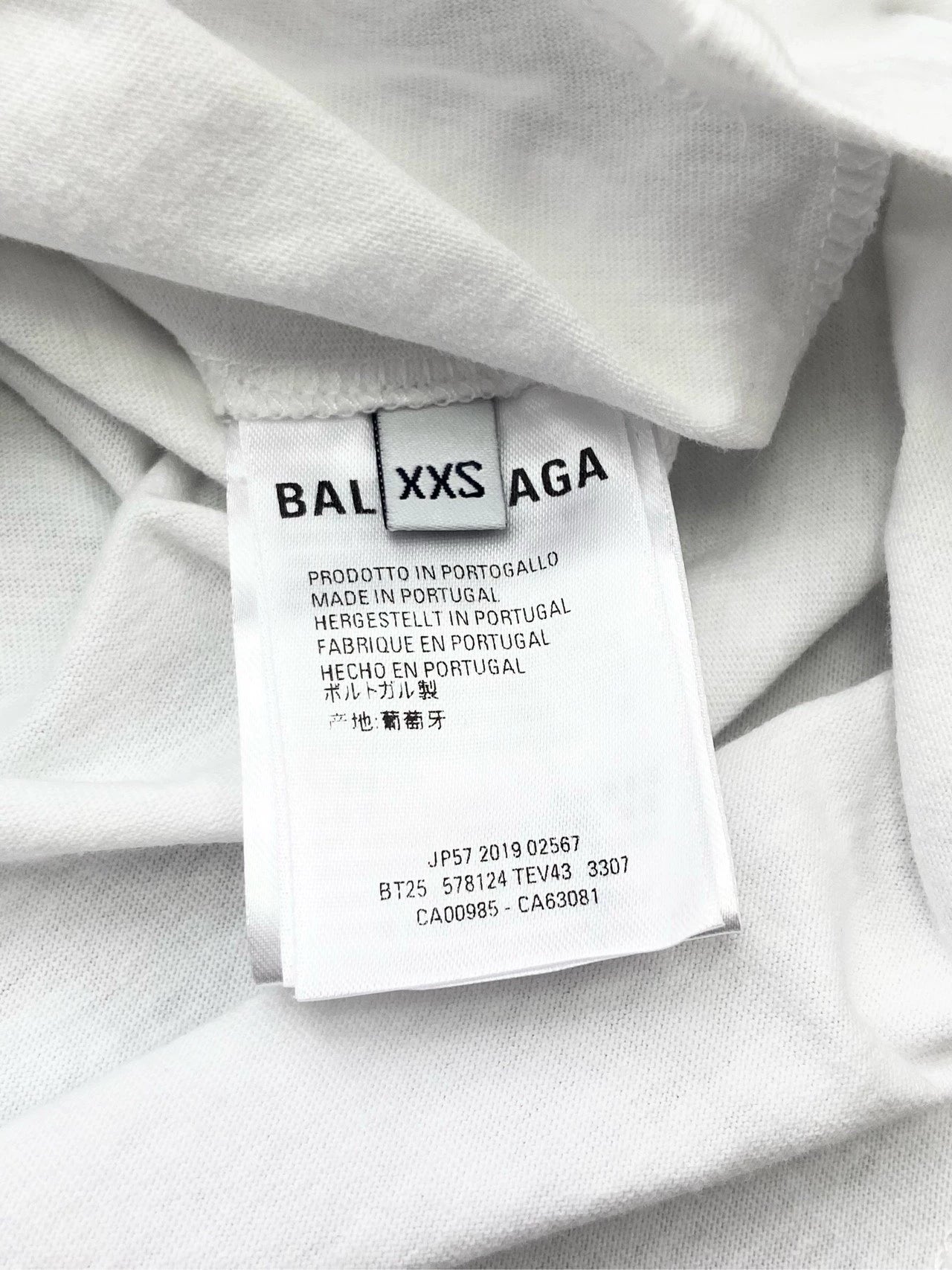 Balenciaga back letter logo short sleeved shirt