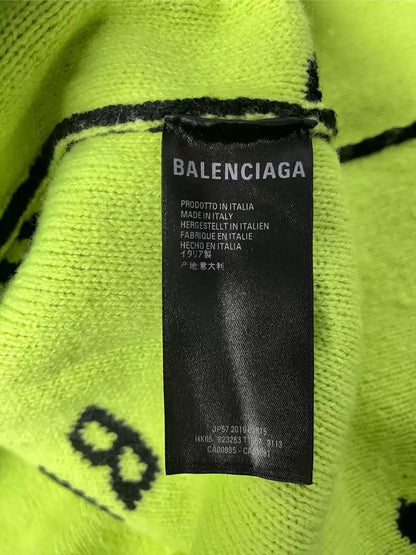 Balenciaga Green Barrage Sweater