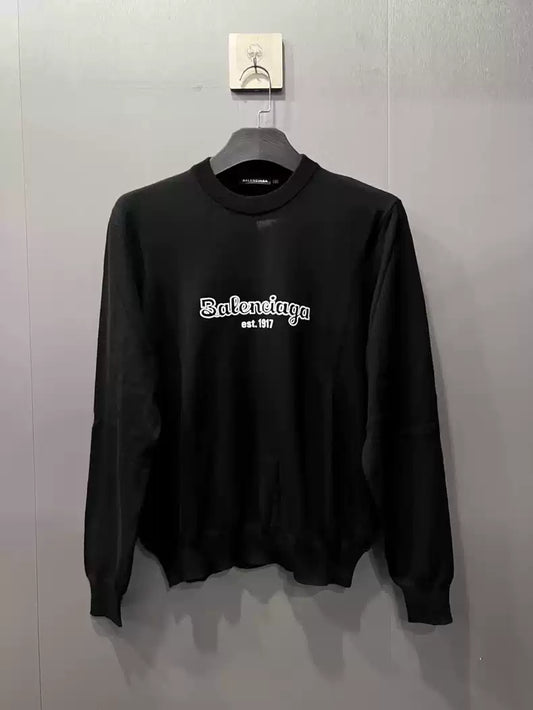 Balenciaga Embroidered Straw Logo Hoodie