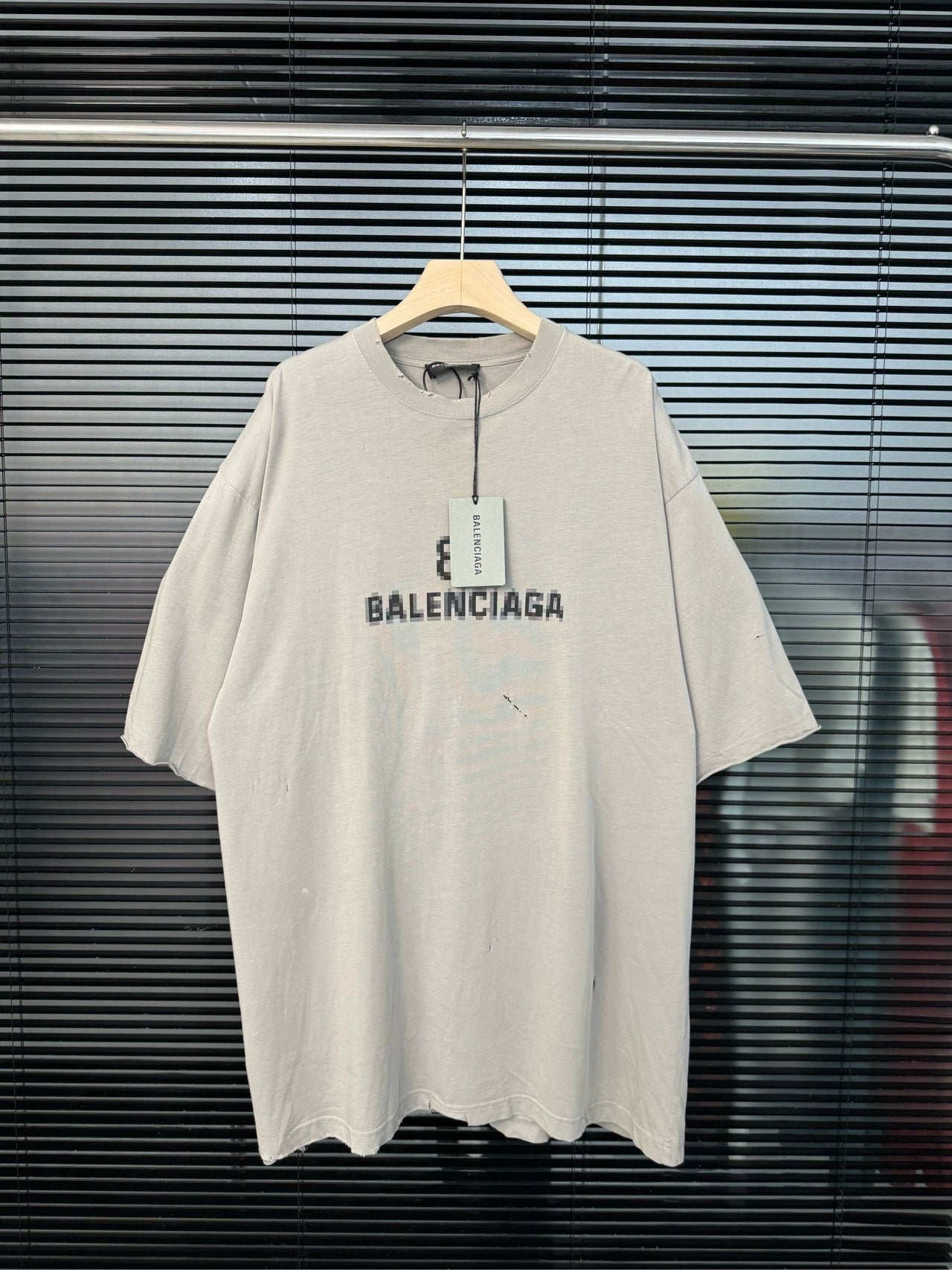 Balenciaga Mosaic Destruction Short Sleeve