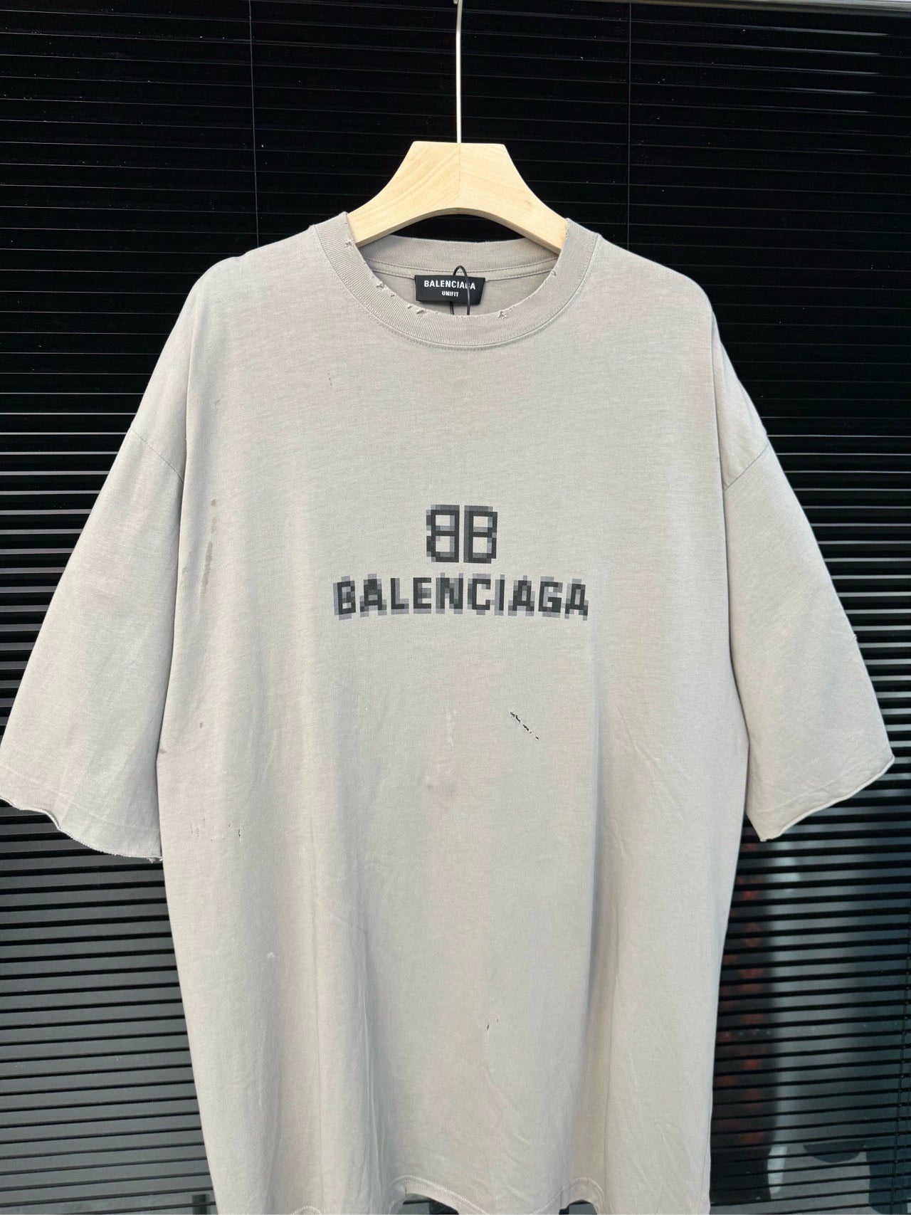 Balenciaga Mosaic Destruction Short Sleeve