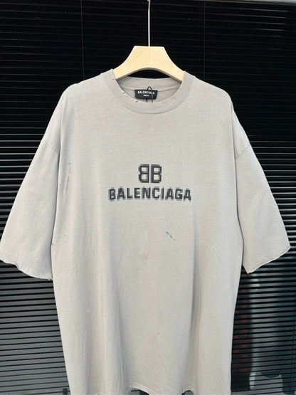 Balenciaga Mosaic Destruction Short Sleeve