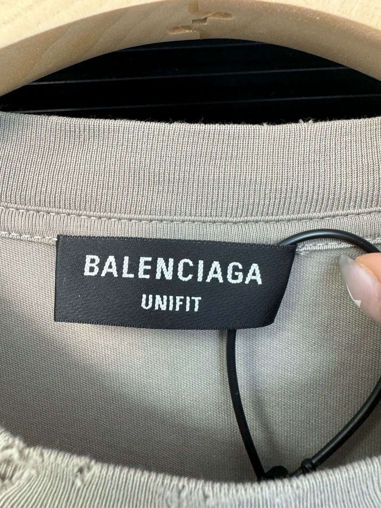 Balenciaga Mosaic Destruction Short Sleeve