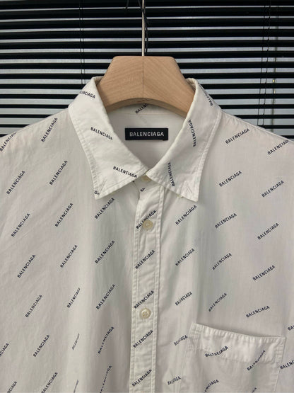 Balenciaga bullet screen full of printed short sleeves