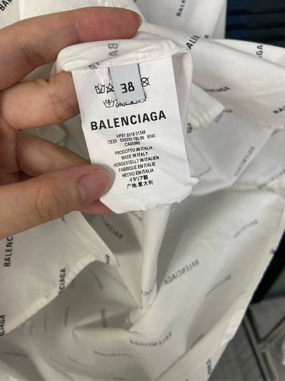 Balenciaga bullet screen full of printed short sleeves