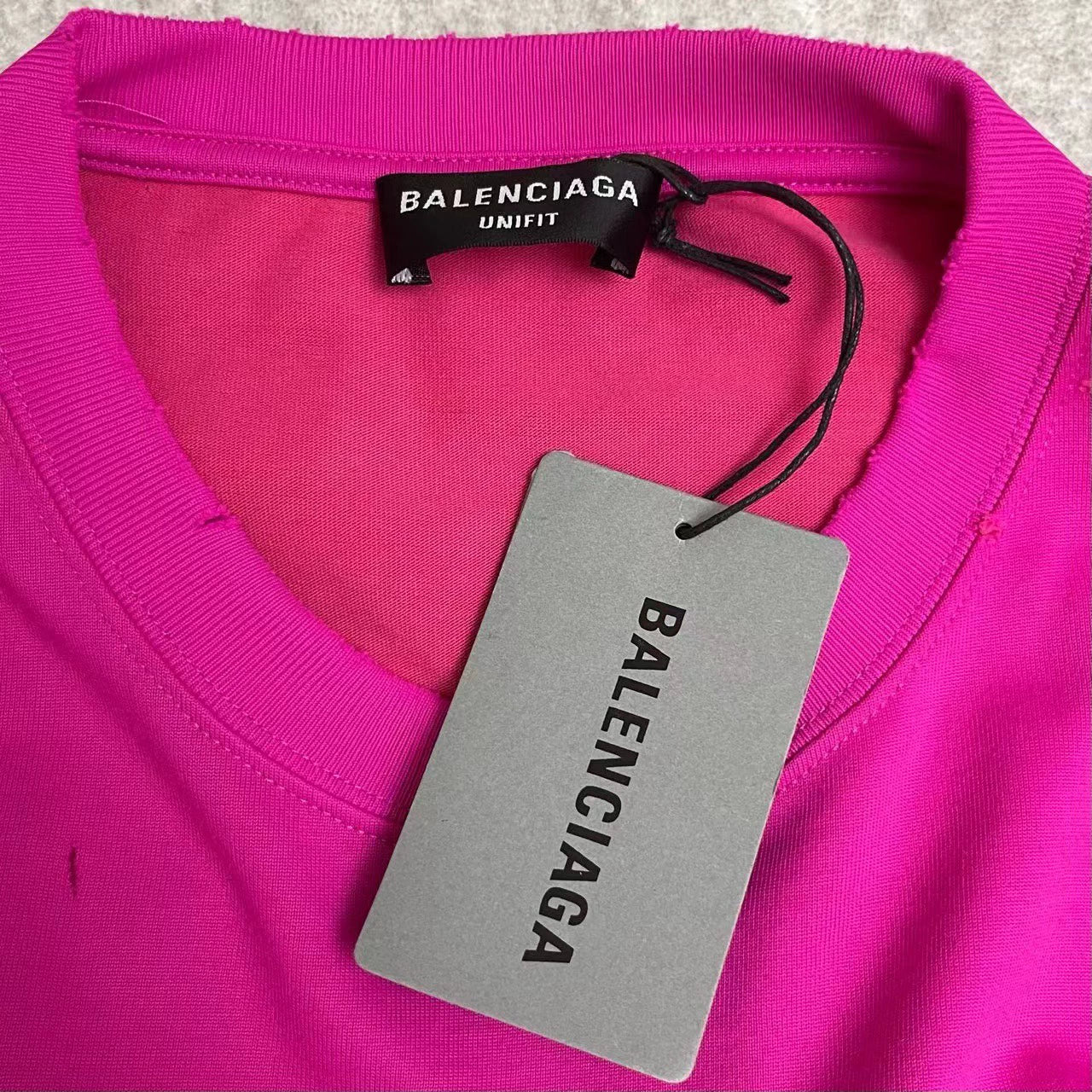 Balenciaga dragon fruit color slogan logo short sleeved T-shirt