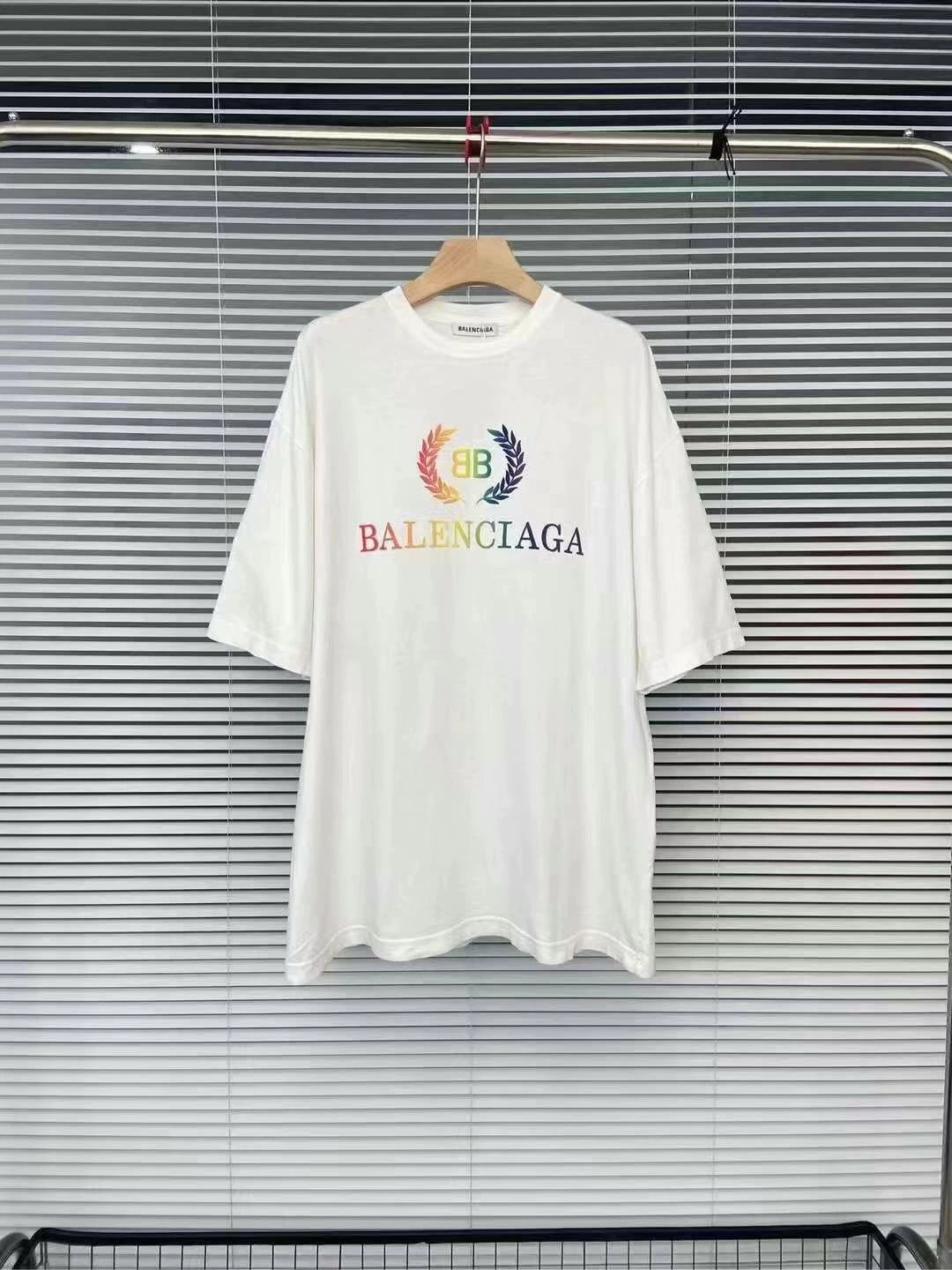 Balenciaga Rainbow Wheat Ear Short Sleeve