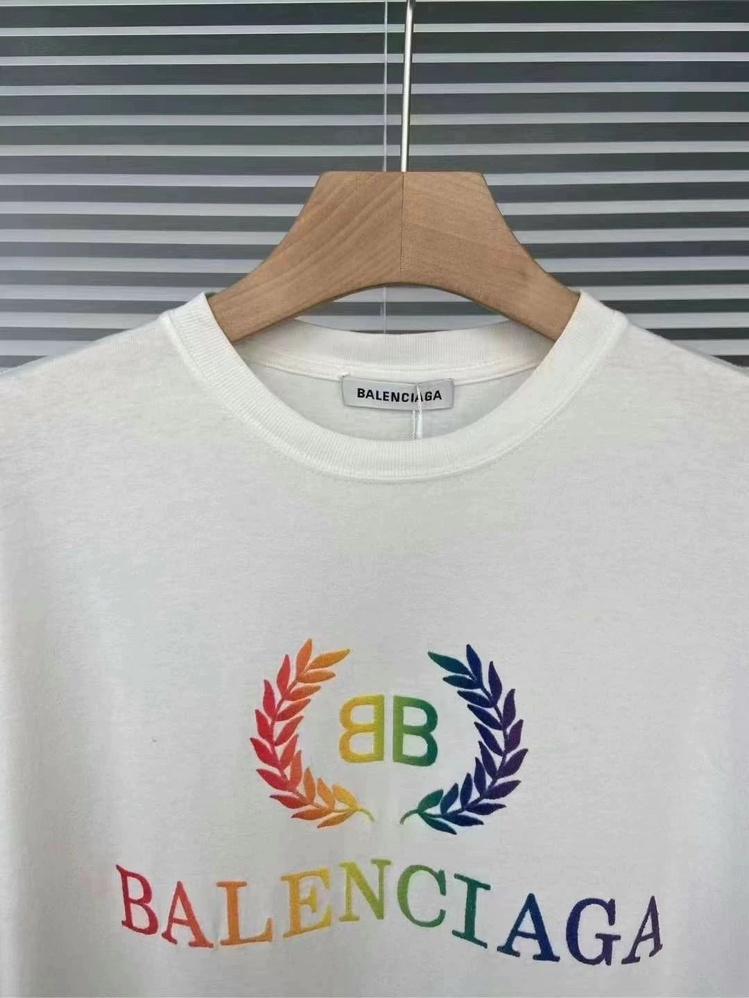 Balenciaga Rainbow Wheat Ear Short Sleeve