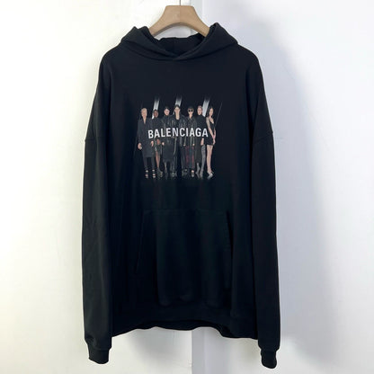 Balenciaga Band Portrait Black Hoodie