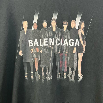 Balenciaga Band Portrait Black Hoodie