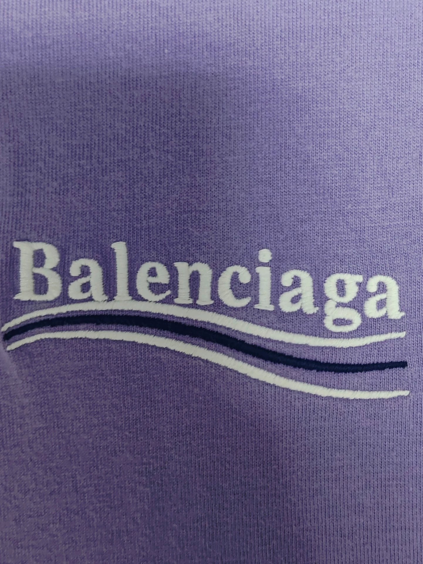 Balenciaga embroidered cola logo washed short sleeved shirt