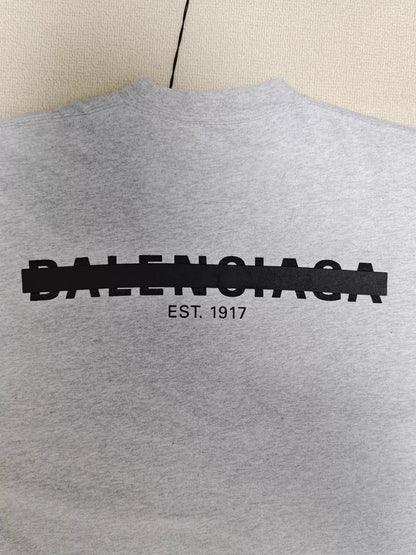 Balenciaga 22fw Obscure Removal Line Logo Short sleeved T-shirt