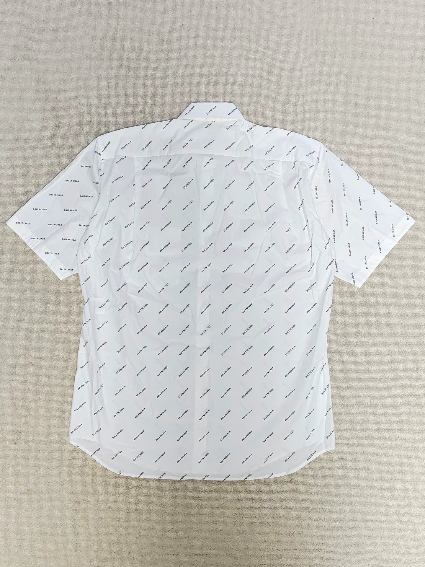 Balenciaga full letter logo shirt short sleeved