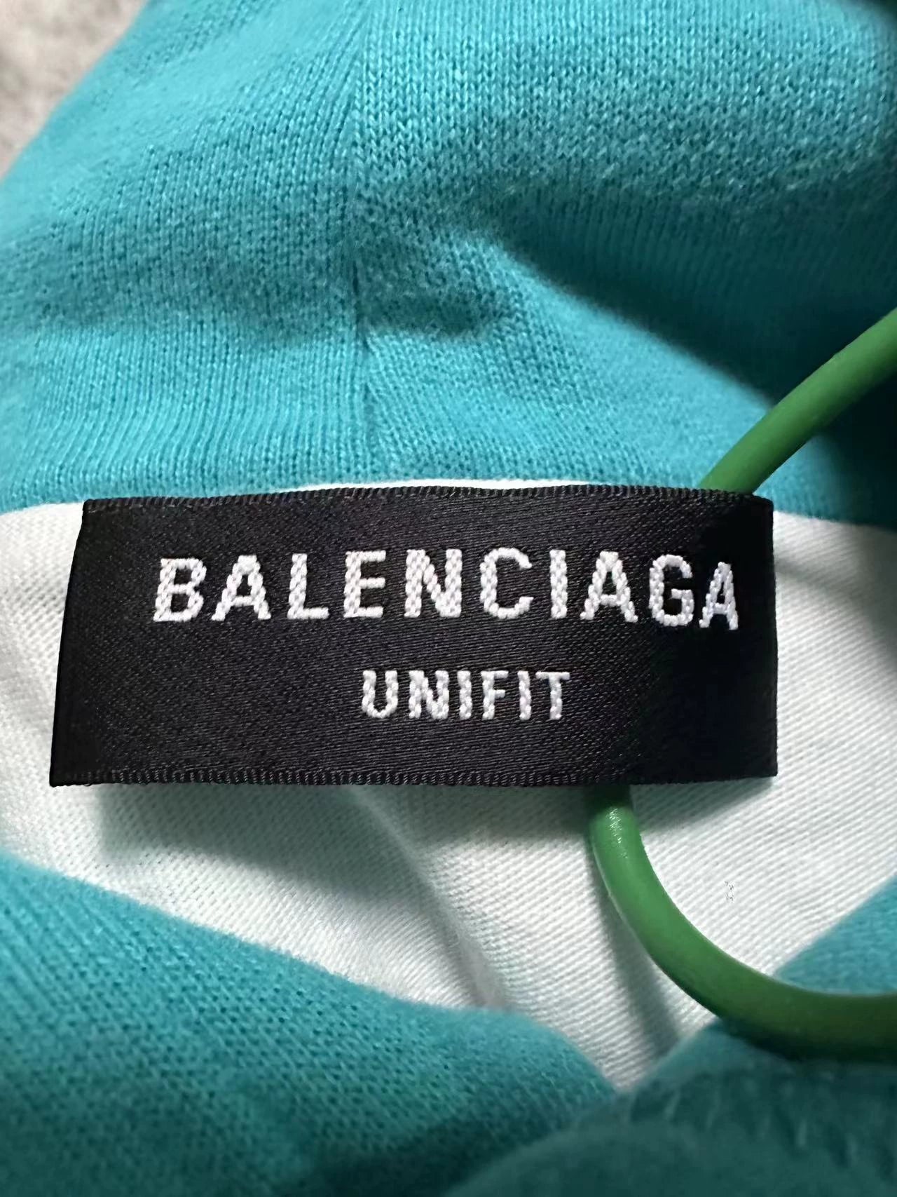 Balenciaga Lake Blue Destruction Double layered Hoodie