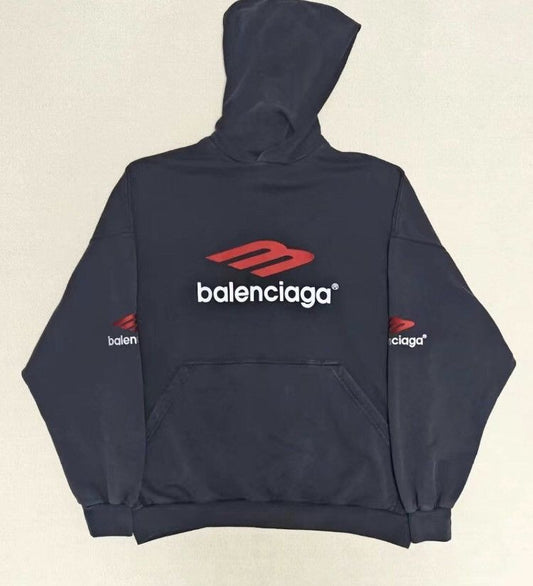 Balenciaga 23fw black and red sweatshirt - DMC