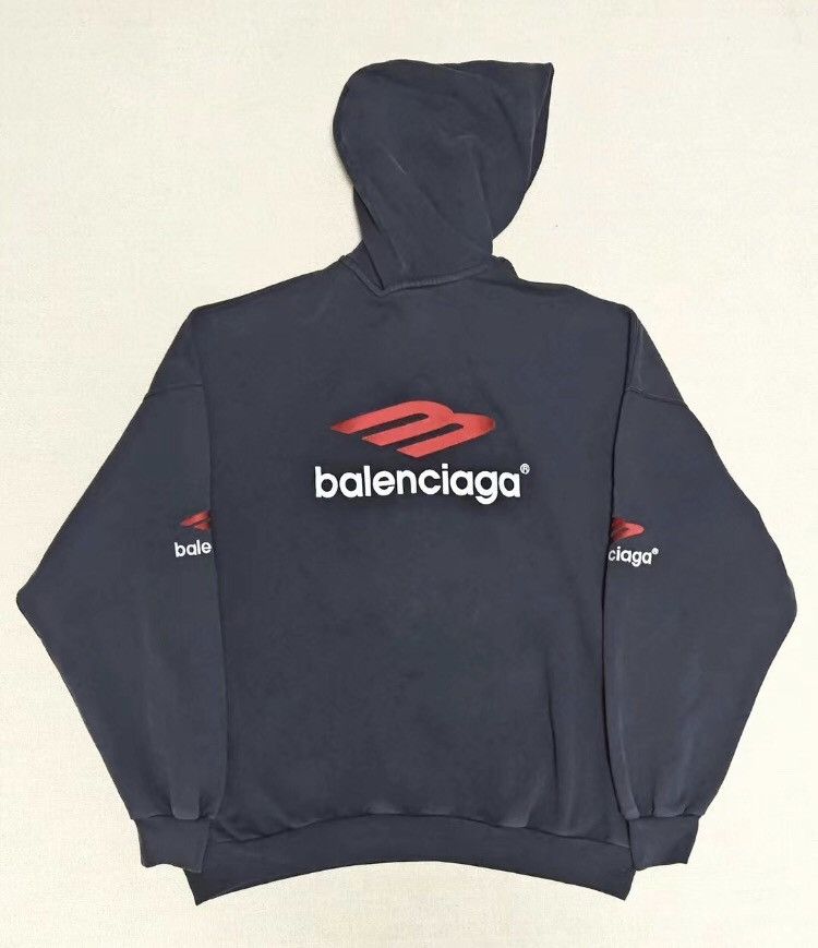 Balenciaga 23fw black and red sweatshirt - DMC