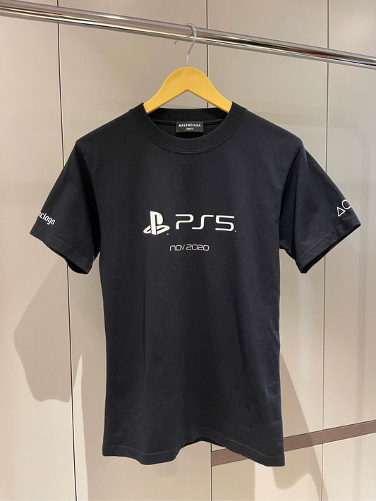 Balenciaga Black Ps5 Co branded Short Sleeve