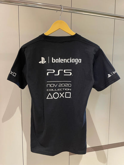 Balenciaga Black Ps5 Co branded Short Sleeve