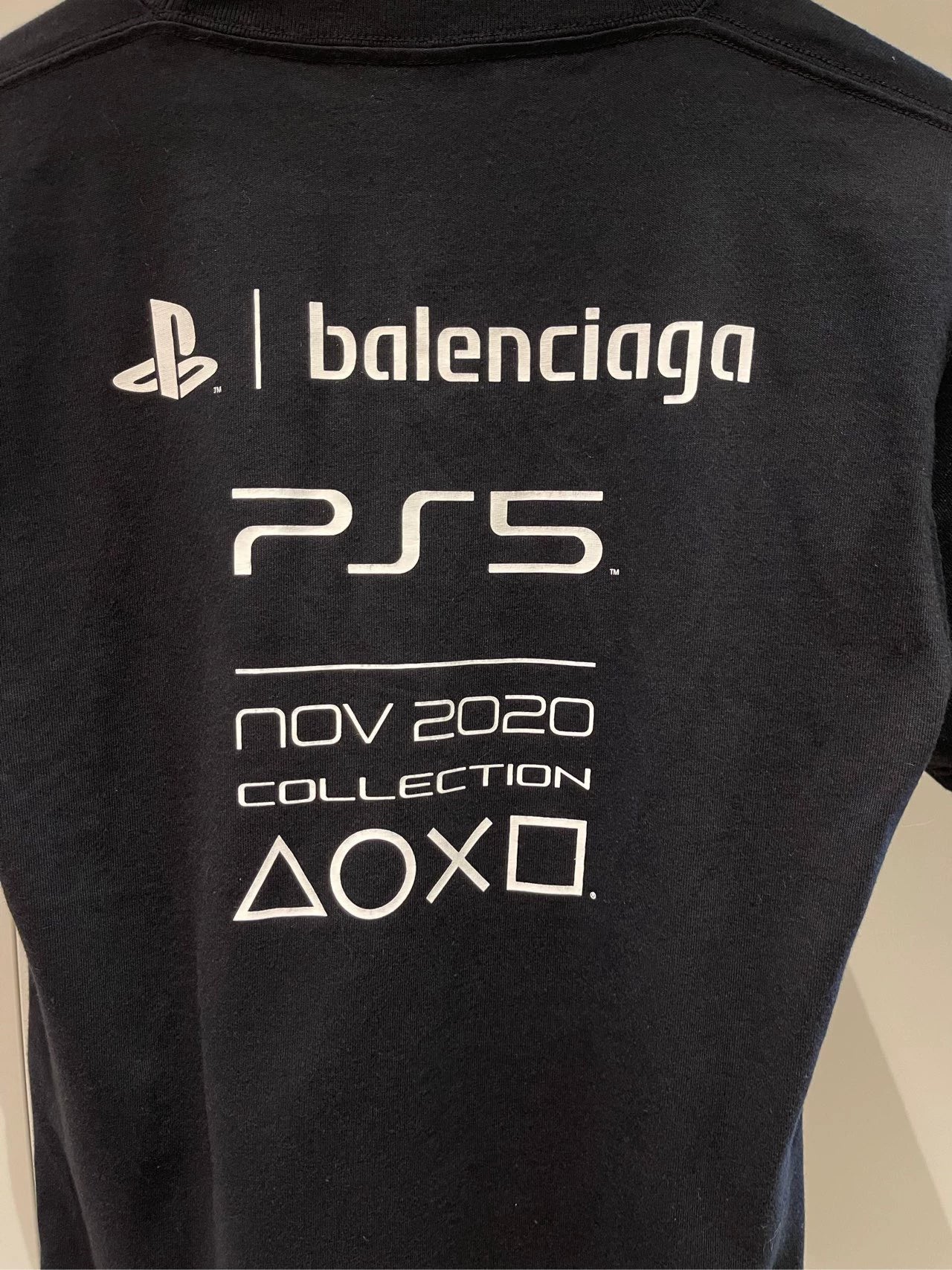 Balenciaga Black Ps5 Co branded Short Sleeve