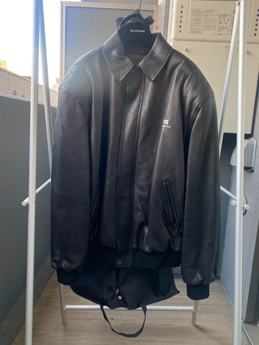 Balenciaga taxi leather jacket