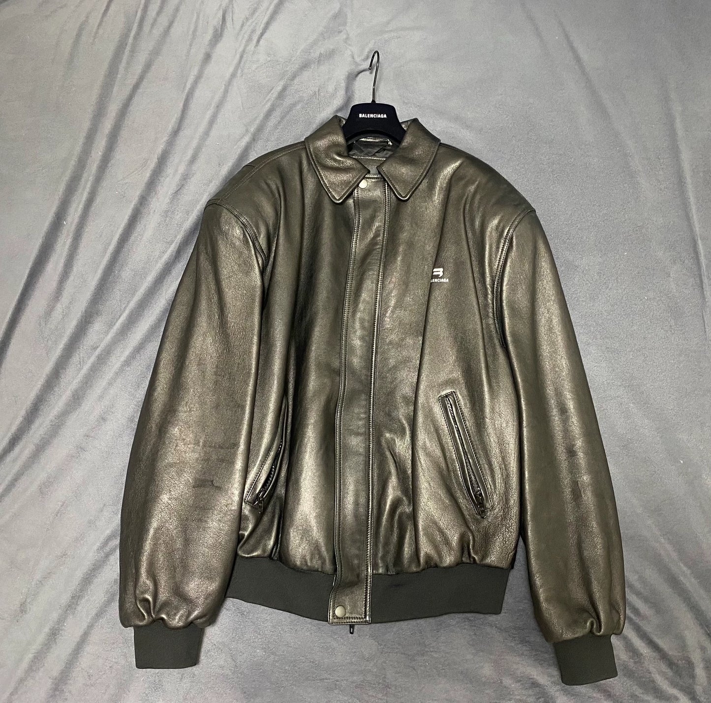 Balenciaga taxi leather jacket