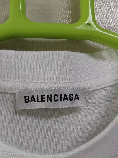 Balenciaga White Crown Logo short sleeve shirt