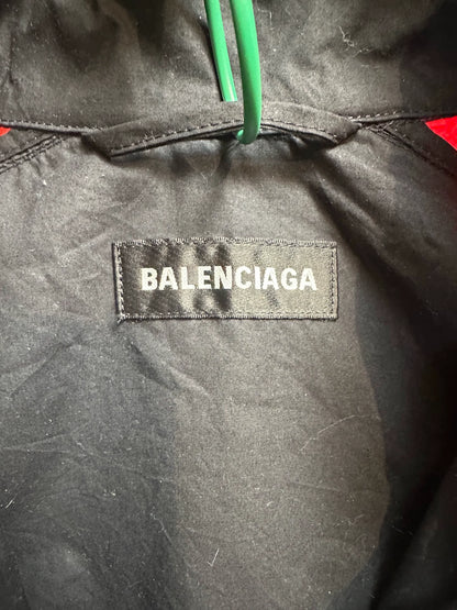 Balenciaga letter logo black and red school uniform sports jacket