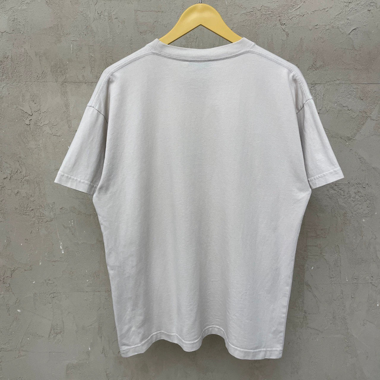 Balenciaga beige mailbox small logo short sleeved shirt