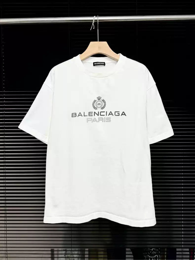 Balenciaga Crown Wheat Ear Lock Short Sleeve