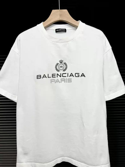 Balenciaga Crown Wheat Ear Lock Short Sleeve