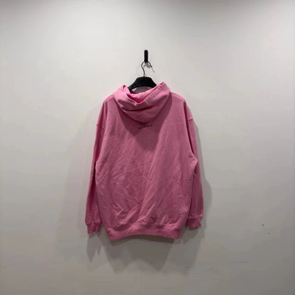 Balenciaha pink splashed ink hoodie