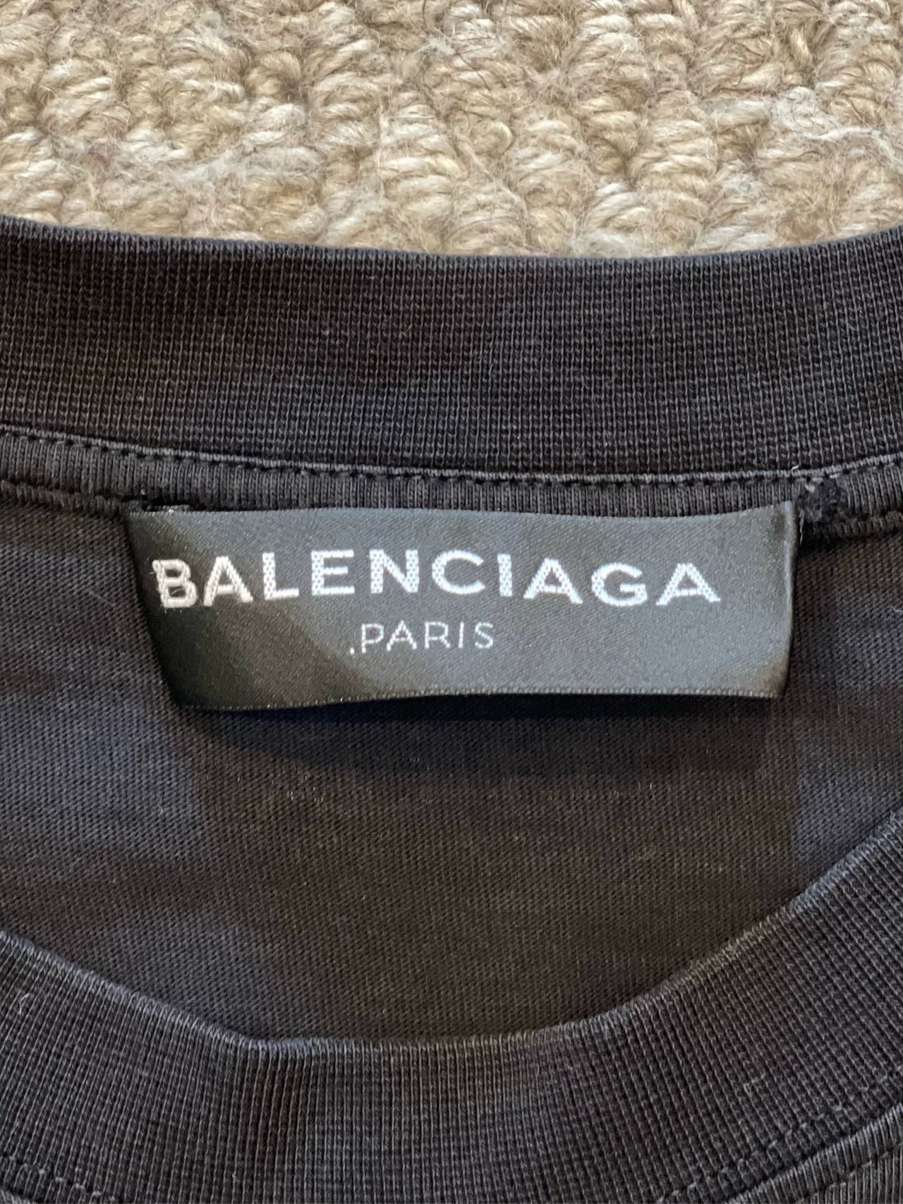 Balenciaga Black Night Print Short Sleeve