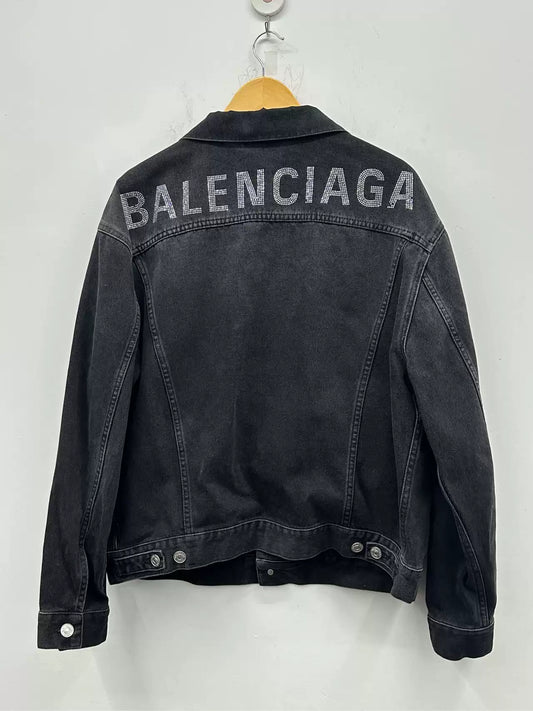 Balenciaga Single row button denim jacket