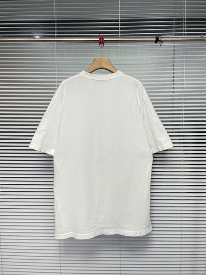 Balenciaga email letter logo white short sleeved shirt