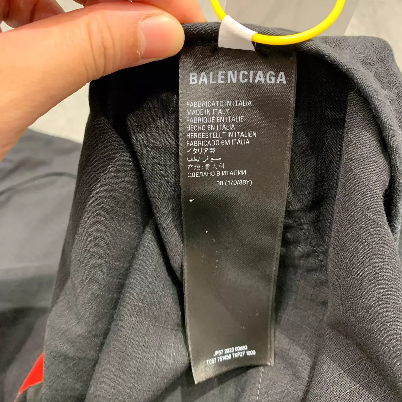 Balenciaga 3B Embroidered Logo Racing Shirt Short Sleeve