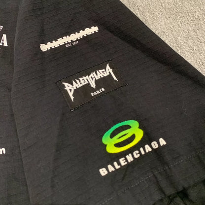 Balenciaga 3B Embroidered Logo Racing Shirt Short Sleeve