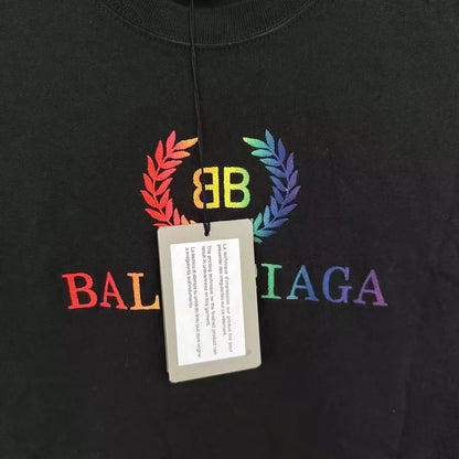 Balenciaga Rainbow Wheat Ear Short Sleeve