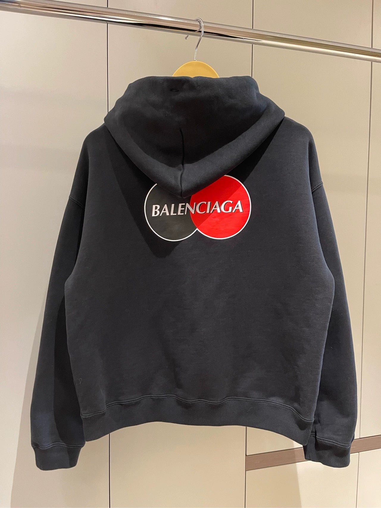 Balenciaga Black Mastercard Zipper Jacket