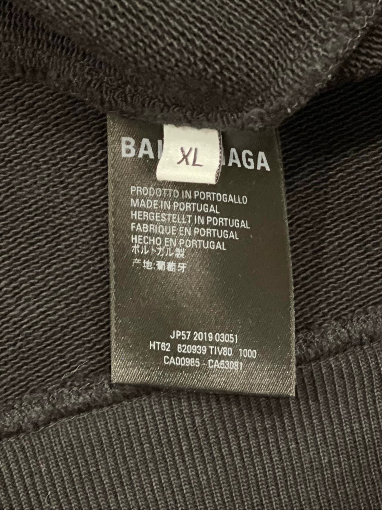 Balenciaga Black Mastercard Zipper Jacket