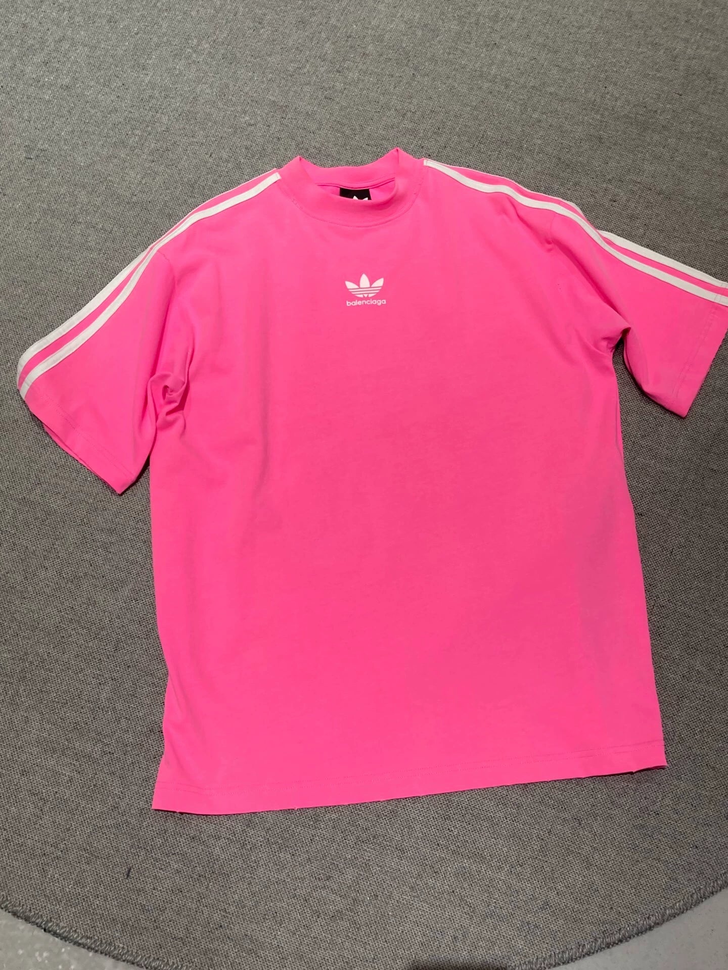 Balenciaga Co branded Adidas Pink T-shirt