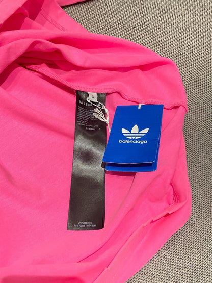 Balenciaga Co branded Adidas Pink T-shirt