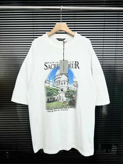 Balenciaga Notre Dame Cathedral Short Sleeves