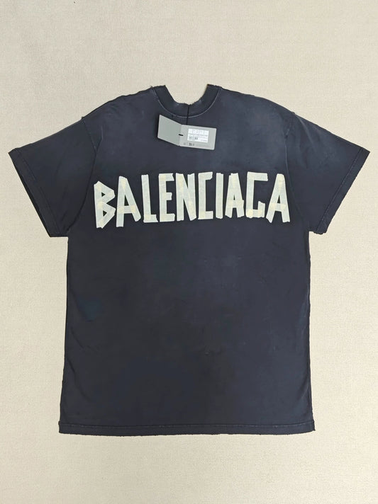 Balenciaga 24ss embossed paper tape 3B used short sleeves