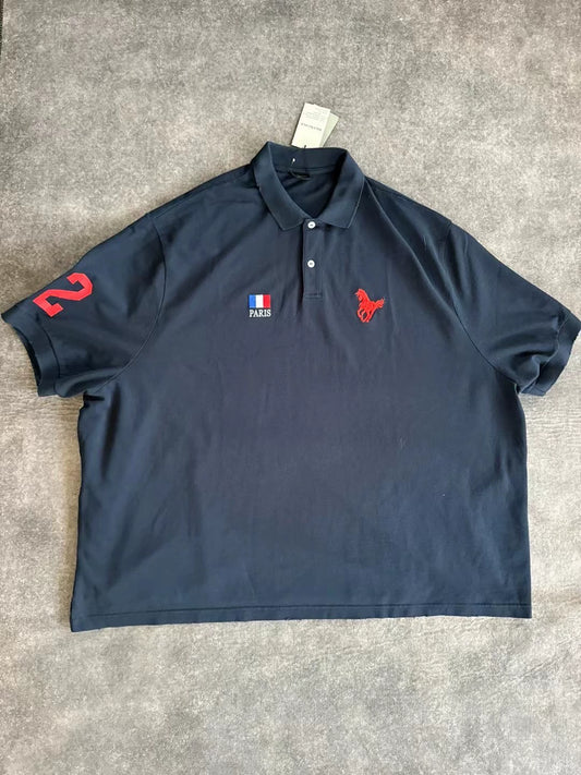 Balenciaga Autumn 24fall Racing Polo Short Sleeves