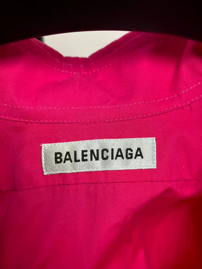 Balenciaga Pink Back Letter Shirt