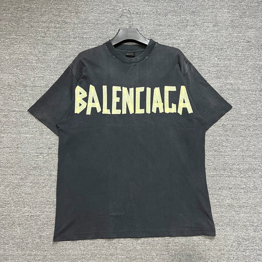 Balenciaga Tape Back Double B Short Sleeve