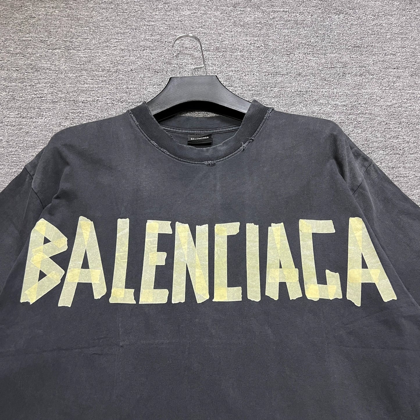 Balenciaga Tape Back Double B Short Sleeve