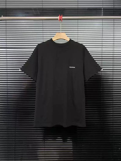 Balenciaga chest logo letter short sleeved shirt